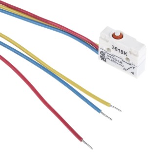 Saia-Burgess Plunger Micro Switch Pre-Wired Terminal 3A 250V AC SPDT IP67 V4NSUL