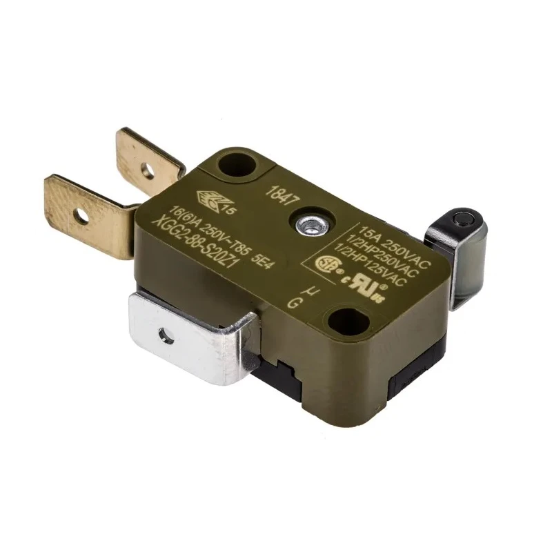 Saia-Burgess Roller Lever Micro Switch, Tab Terminal, 16A, 250 V AC, SPCO Contact Configuration, IP40 XGG2-88-S20Z1