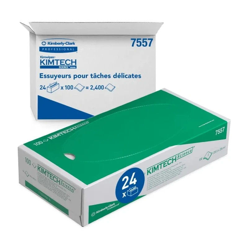 KIMTECH Precision Wipes Multi-Purpose Dry Cleaning Sheets 200 x 200 mm 100 Sheets 7557