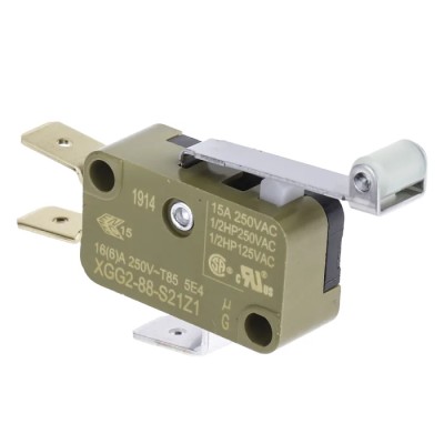 Saia-Burgess Roller Lever Micro Switch Tab Terminal 15A 250V AC Miniature CO Contact XGG2-88-S21Z1