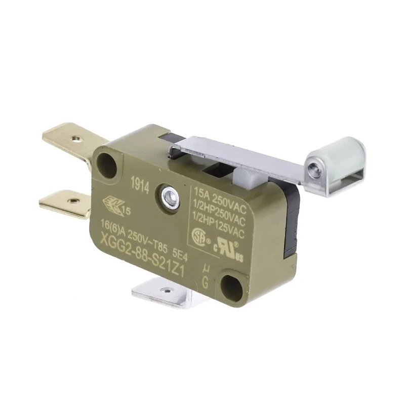 Saia-Burgess Roller Lever Micro Switch Tab Terminal 15A 250V AC Miniature CO Contact XGG2-88-S21Z1