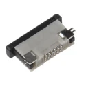 JST FLZ 0.5 mm Pitch 6 Way Right Angle Female FPC Connector, Solder 06FLZ-SM2-TB(LF)(SN)(P)