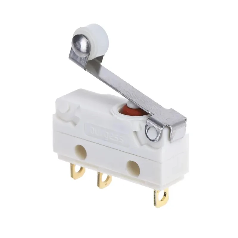 Saia-Burgess Roller Lever Micro Switch, Solder Terminal, 5A, 250 V AC, SPDT, IP67 V4NST7YRUL