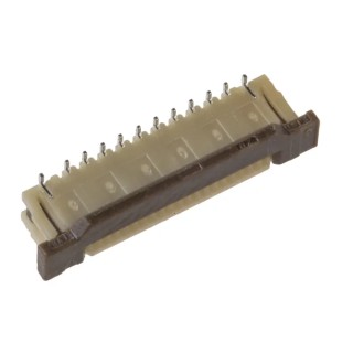 JST FLZ 0.5 mm Pitch 20 Way Straight Female FPC Connector, Solder 20FLZT-SM1-TF