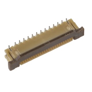 JST FLZ 0.5 mm Pitch 24 Way Straight Female FPC Connector, Solder 24FLZT-SM1-TF
