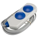 Herga Push Button Switch Momentary Panel Mount IP67 250V AC 2A White Button Actuator 6450-0002
