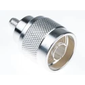 TE Connectivity N Series 50 Ω Coaxial Connector Cable Male N Connector, Straight Body Crimp 1-1337416-0