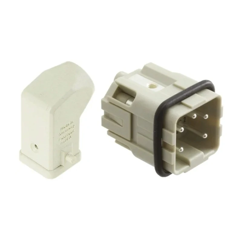 HARTING Heavy Duty Power Connector Panel Mount Screw Termination 4 Contacts 10A 230V 400V Han A Male 09200030620+09200042611
