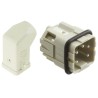 HARTING Heavy Duty Power Connector Panel Mount Screw Termination 4 Contacts 10A 230V 400V Han A Male 09200030620+09200042611
