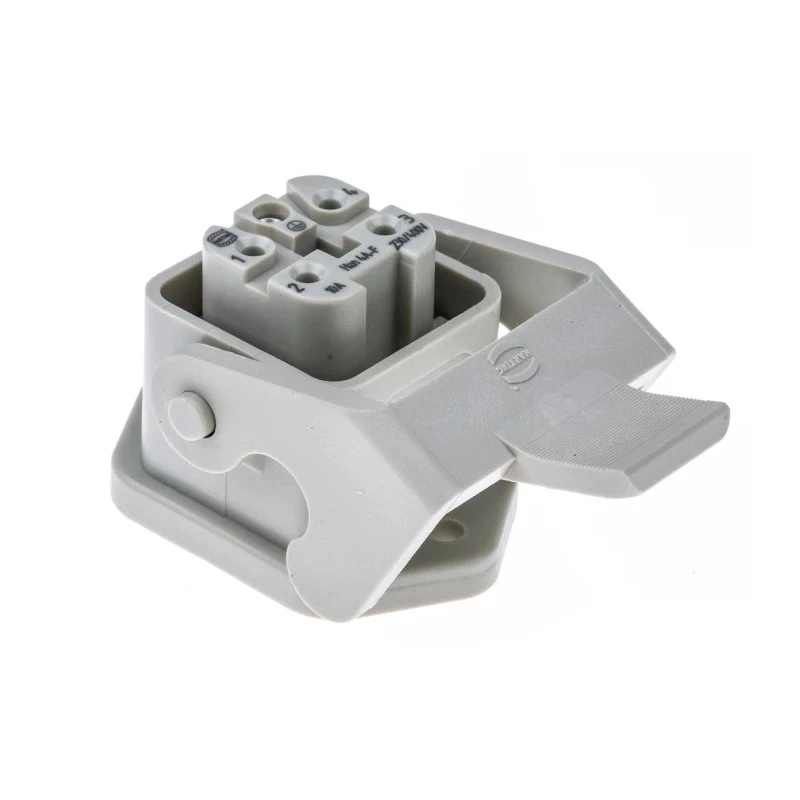 HARTING Heavy Duty Power Connector Panel Screw 4 Way 10A Han A Female 230V 400V 09200030320+09200042711