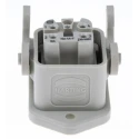 HARTING Heavy Duty Power Connector Panel Screw 4 Way 10A Han A Female 230V 400V 09200030320+09200042711