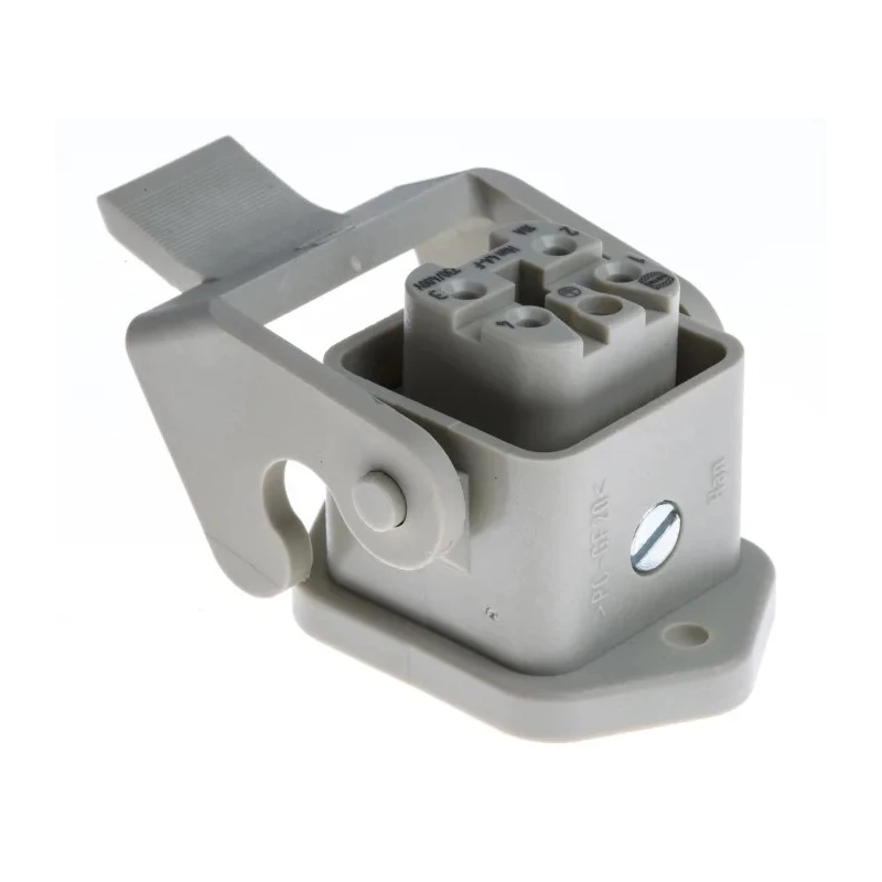 HARTING Heavy Duty Power Connector Panel Screw 4 Way 10A Han A Female 230V 400V 09200030320+09200042711
