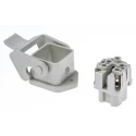 HARTING Heavy Duty Power Connector Panel Screw 4 Way 10A Han A Female 230V 400V 09200030320+09200042711