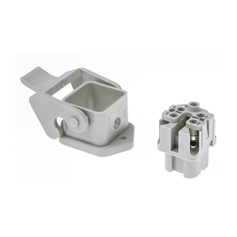 HARTING Heavy Duty Power Connector Panel Screw 4 Way 10A Han A Female 230V 400V 09200030320+09200042711