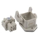HARTING Heavy Duty Power Connector Panel Screw 3 Way 10A Han A Female 230V 400V 09200030320+09200032711