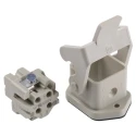 HARTING Heavy Duty Power Connector Panel Screw 3 Way 10A Han A Female 230V 400V 09200030320+09200032711