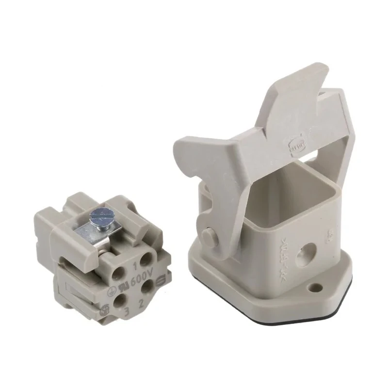 HARTING Heavy Duty Power Connector Panel Screw 3 Way 10A Han A Female 230V 400V 09200030320+09200032711