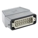 HARTING Heavy Duty Power Connector Panel Screw Terminal 16 Way 16A 250V Han A Male 09200160440+09200162612