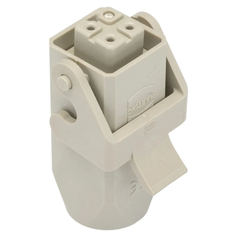 HARTING Heavy Duty Power Connector, Panel Mount, Screw Termination, 3 Contacts + PE, 10A, Han A 09200030720+09200032711