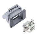 HARTING Heavy Duty Power Connector Panel Screw 6 Way 16A 500V Han E Female 09300060301+09330062701