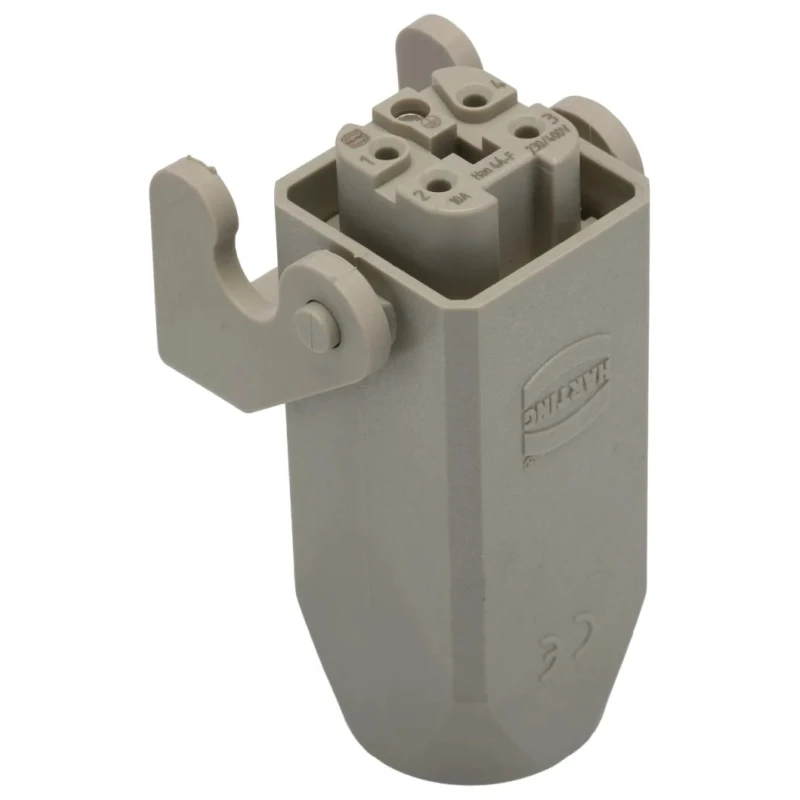 HARTING Heavy Duty Power Connector Panel Screw 4 Way 10A Han A Female 230V 400V 09200030720+09200042711