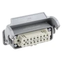 HARTING Heavy Duty Power Connector Panel Mount Screw Termination 16 Way 16A 250V Han A Female 09200160301+09200162812