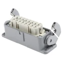 HARTING Heavy Duty Power Connector Panel Mount Screw Termination 16 Way 16A 250V Han A Female 09200160301+09200162812