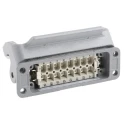 HARTING Heavy Duty Power Connector Panel Mount Screw Termination 16 Way 16A 250V Han A Female 09200160301+09200162812