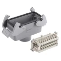 HARTING Heavy Duty Power Connector Panel Screw Termination 16 Way 16A 500V Han E Female 09300161730+09330162701