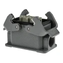 HARTING Heavy Duty Power Connector, Panel Mount, Screw Termination, 10 Way, 16A, Han E Female, 500V 09300101231+09330102701