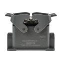HARTING Heavy Duty Power Connector, Panel Mount, Screw Termination, 10 Way, 16A, Han E Female, 500V 09300101231+09330102701