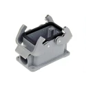 HARTING Heavy Duty Power Connector, Panel Mount, Screw Termination, 10 Way, 16A, Han E Female, 500V 09300101231+09330102701