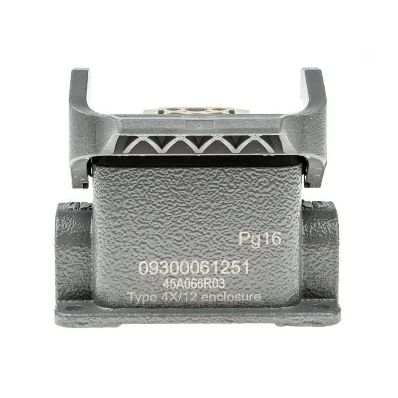 HARTING Heavy Duty Power Connector Panel Screw 6 Way 16A 500V Han E Female 09300061251+09330062701