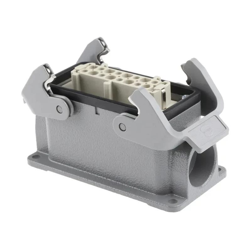 HARTING Heavy Duty Power Connector Panel Screw 16 Way 16A Han E Female 500V 09300161230+09330162701