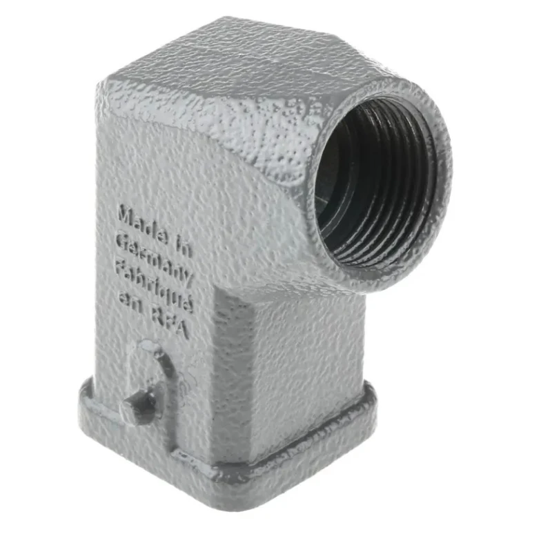 HARTING Han A Range Heavy Duty Power Connector Hood Die Cast Zinc Body Side Cable Entry M20 Thread 3A 19200031640