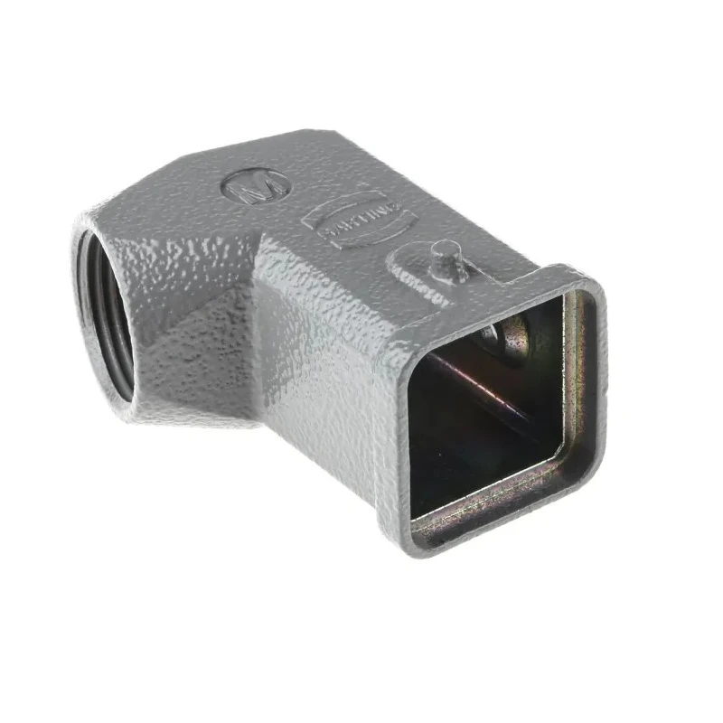 HARTING Han A Range Heavy Duty Power Connector Hood Die Cast Zinc Body Side Cable Entry M20 Thread 3A 19200031640