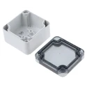 Spelsberg TK PC Series Grey Transparent Lid Polycarbonate Enclosure IP66 IK08 35 mm x 52 mm x 50 mm IP66