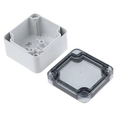 Spelsberg TK PC Series Grey Transparent Lid Polycarbonate Enclosure IP66 IK08 35 mm x 52 mm x 50 mm IP66