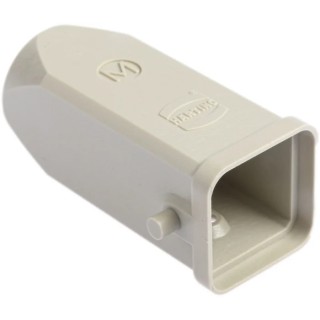 HARTING Heavy Duty Power Connector Hood Polycarbonate Body Top Cable Entry IP65 3A 19200030420