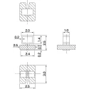 Mac 8 White Insulated Phosphor Bronze Body Terminal Post HK-5-G-B WHITE