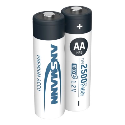 Ansmann Ansmann MaxE AA Nickel Metal Hydride Rechargeable AA Battery 1.2 V 2.5 Ah Pack of 2 5035432