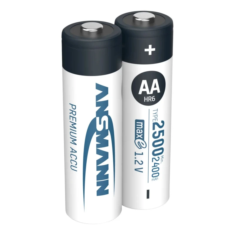 Ansmann Ansmann MaxE AA Nickel Metal Hydride Rechargeable AA Battery 1.2 V 2.5 Ah Pack of 2 5035432
