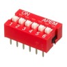 APEM Recessed Rotary Coded DIP Switch , SPST Through-Hole, 10N Operation Force, 2mm Stroke, 25mA 24Vdc Switching NDSR-06-V