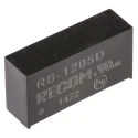 Recom DC/DC Converter Dual Output 5V, -5V 100 mA, 10.8V-13.2V Input, 1W Through Hole Package RB-1205D