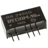 Recom DC/DC Converter, 5 V dc and -5 V dc Output, 100 mA, 24 V dc Input, 1 W Power, Through Hole Mounting, 85 °C RB-2405D