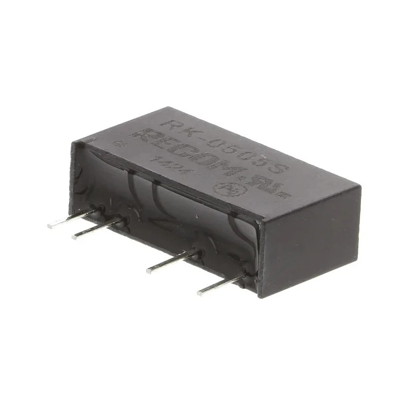 Recom DC/DC Converter 5V DC 200mA 4.5-5.5V Input 1W Through Hole SIP Package RK-0505S