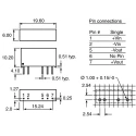 Recom DC/DC Converter 5V DC 200mA 4.5-5.5V Input 1W Through Hole SIP Package RK-0505S