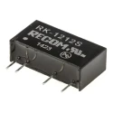 Recom 1W SIP Single Output Unregulated Isolated DC/DC Converter 12V DC Output, 84mA Output Current, 12V DC Max Input RK-1212S