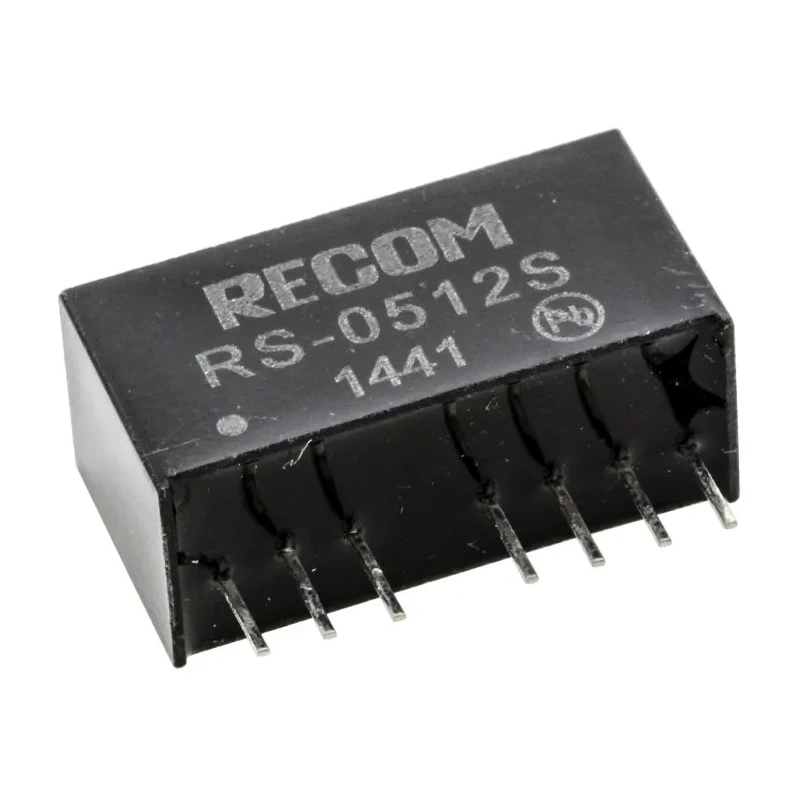 Recom 2W SIP Single Output Regulated Isolated DC-DC Converter, 12V dc Output, 166mA, 9V dc / 4.5V Input, Through RS-0512S
