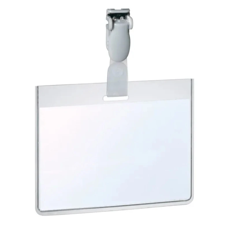 Durable Transparent Polyvinyl Chloride Name Badge 60 x 90 mm 8143-19